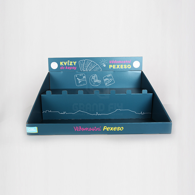 Cardboard Display Box with Tier for Game Card & Toy-2