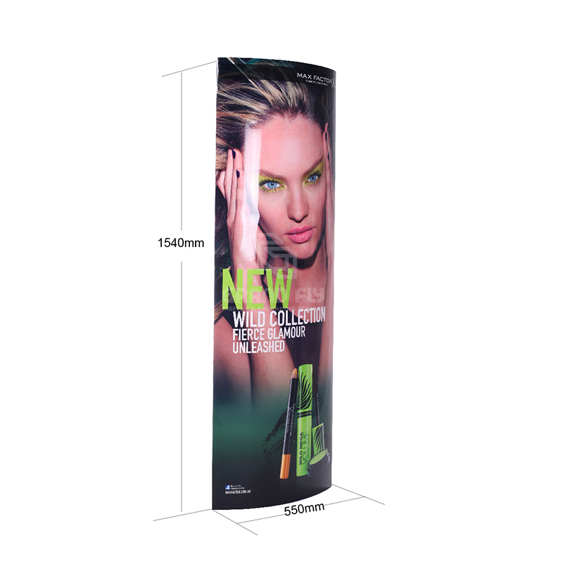 Cosmetics POP Elliptical Column Display-4