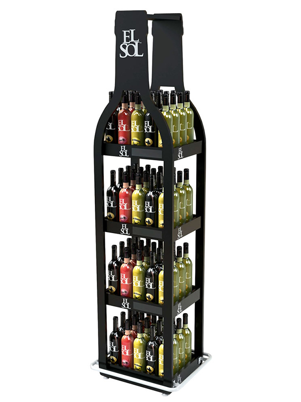 Permanent display-wine metal display