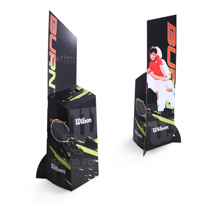 Sports Racket Display Stand Cardboard Advertising Display Stand for Tennis Racket | Grand Fly