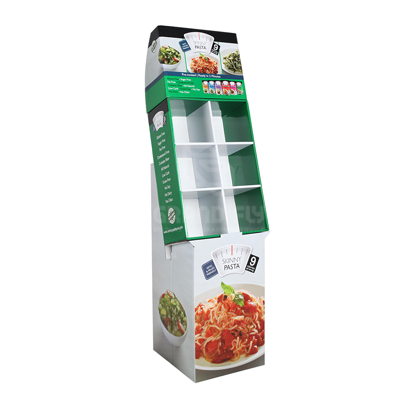 Pasta Corrugated POS Shipper Display with CellsPockets-1