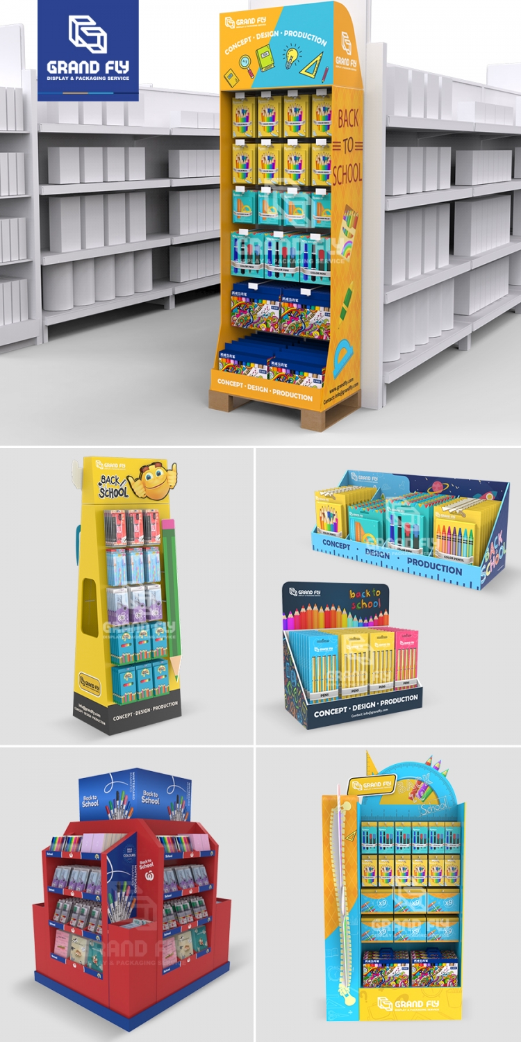 Pos Table Display 2021 Back To School POS Displays Design | Grand Fly
