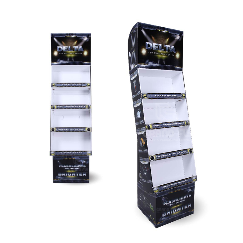Corrugated POS Shipper Display with Tier for LED Flashlights-3