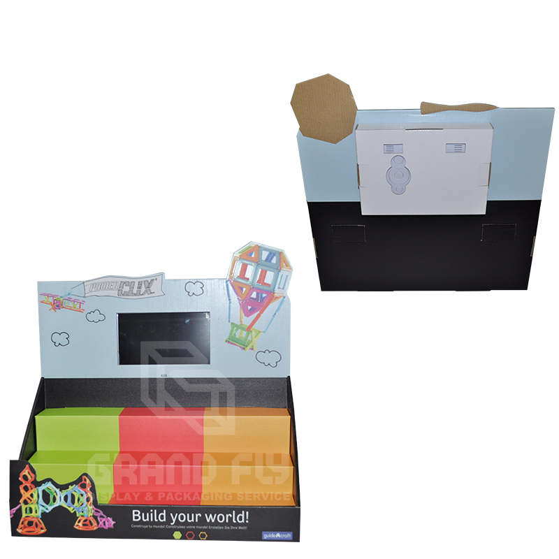 Custom Design Toy PDQ Cardboard Display Box with LCD-3