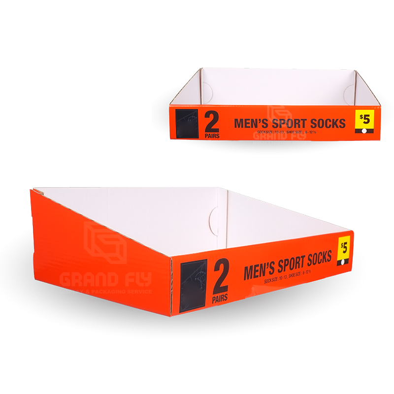 Custom Printed Shelf Ready POS Carton Display Tray Box-3