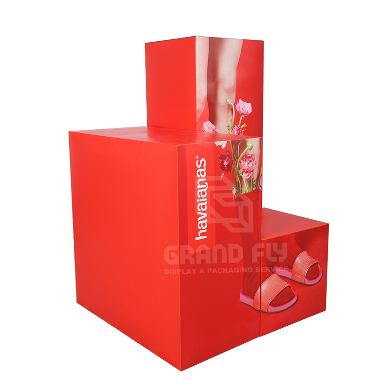 POP Advertising Cardboard Retail Shop Display for Slipper-1