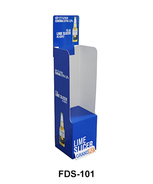 Beer POS Cardboard Retail Case Stacker Display Rack