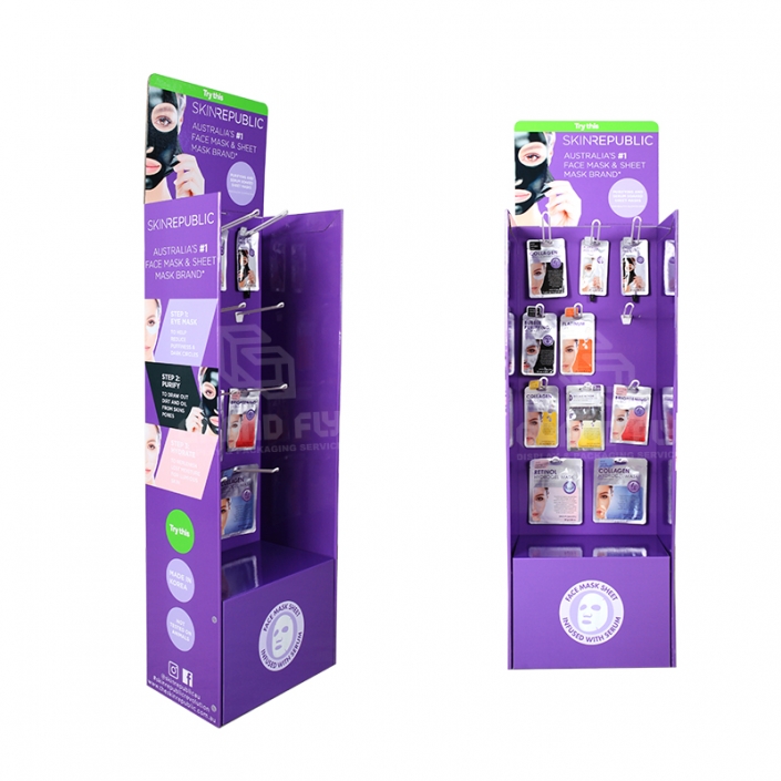 Mask Pack Display Rack Custom Cardboard Face Mask Display Rack | Eco-Friendly & Customizable