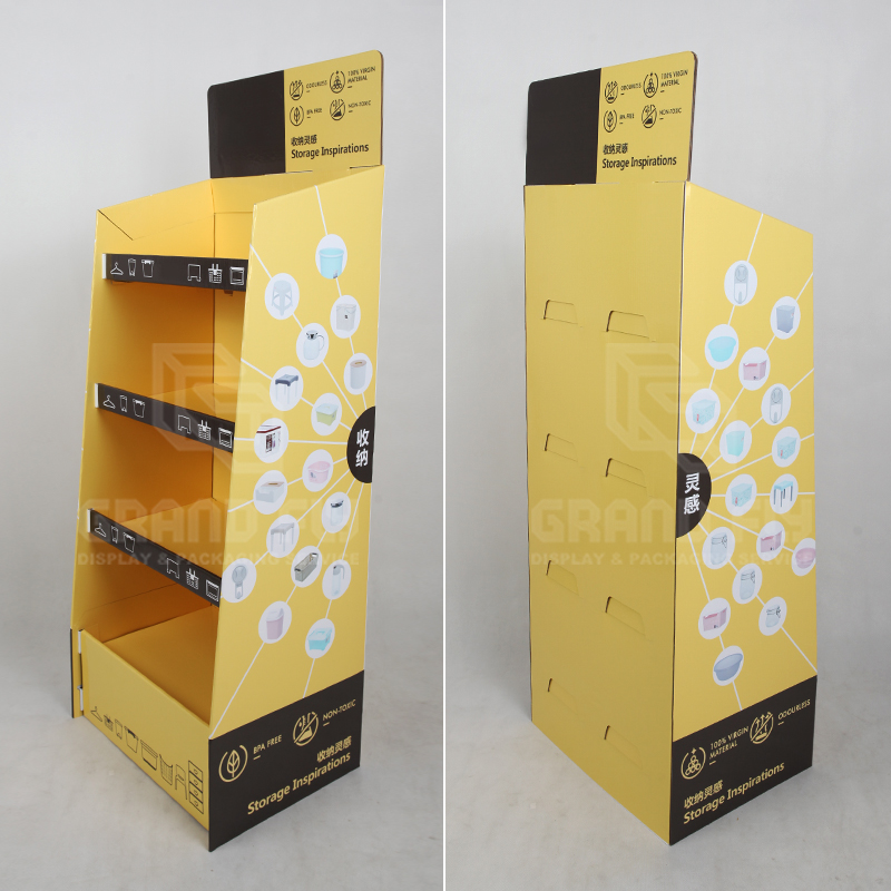 Shelf Shipper Corrugated Floor Display for Commodity-3