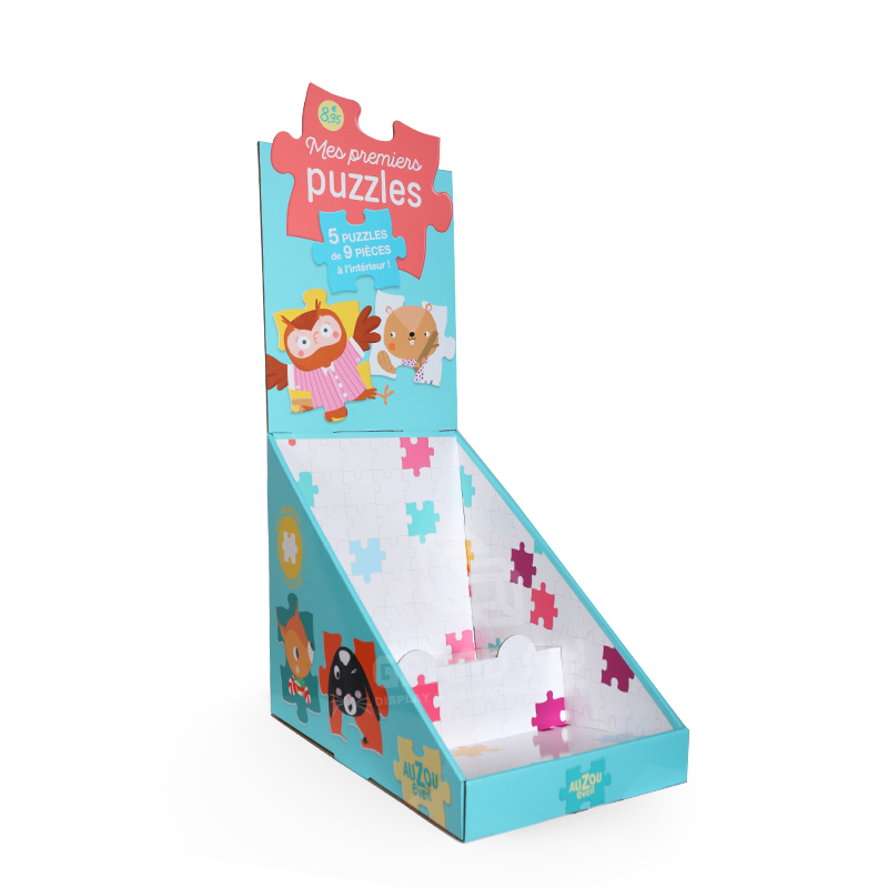 2 Tier Corrugated Display Box with Header for Puzzle Book-1