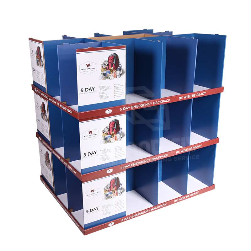 Costco Corrugated Modular Full Pallet Displays for Backpack-1