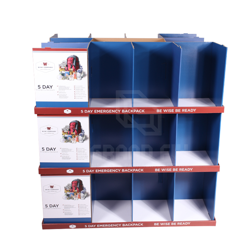 Costco Corrugated Modular Full Pallet Displays for Backpack-2