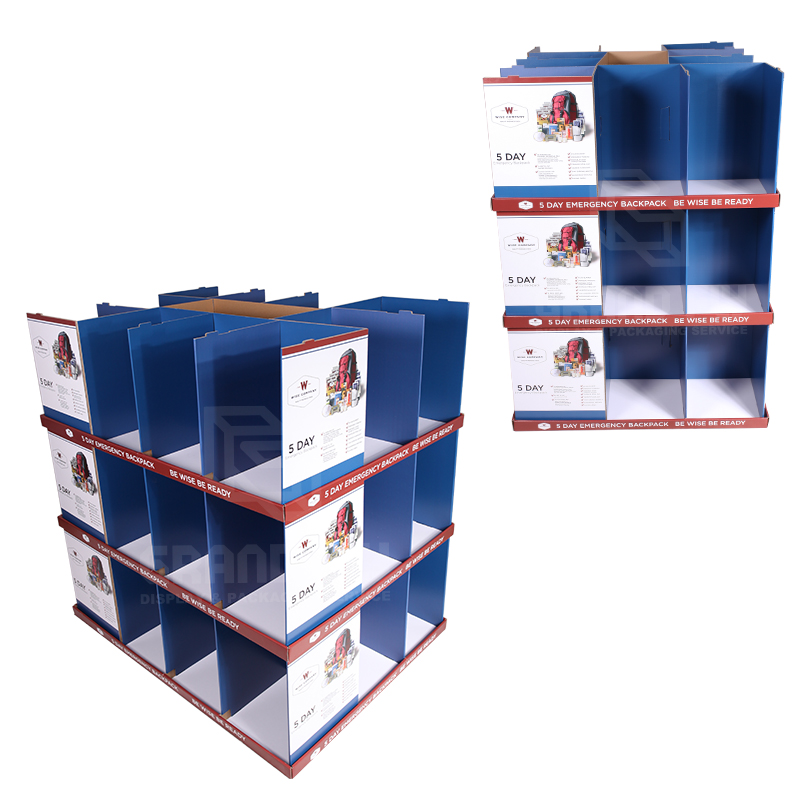 Costco Corrugated Modular Full Pallet Displays for Backpack-3