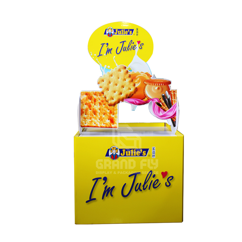 Custom Caton Retail Full Pallet Display Stand for Biscuits-2
