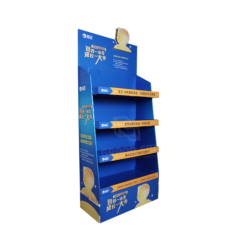 Pharmacy Carton Retail Display for Health Care Products-1