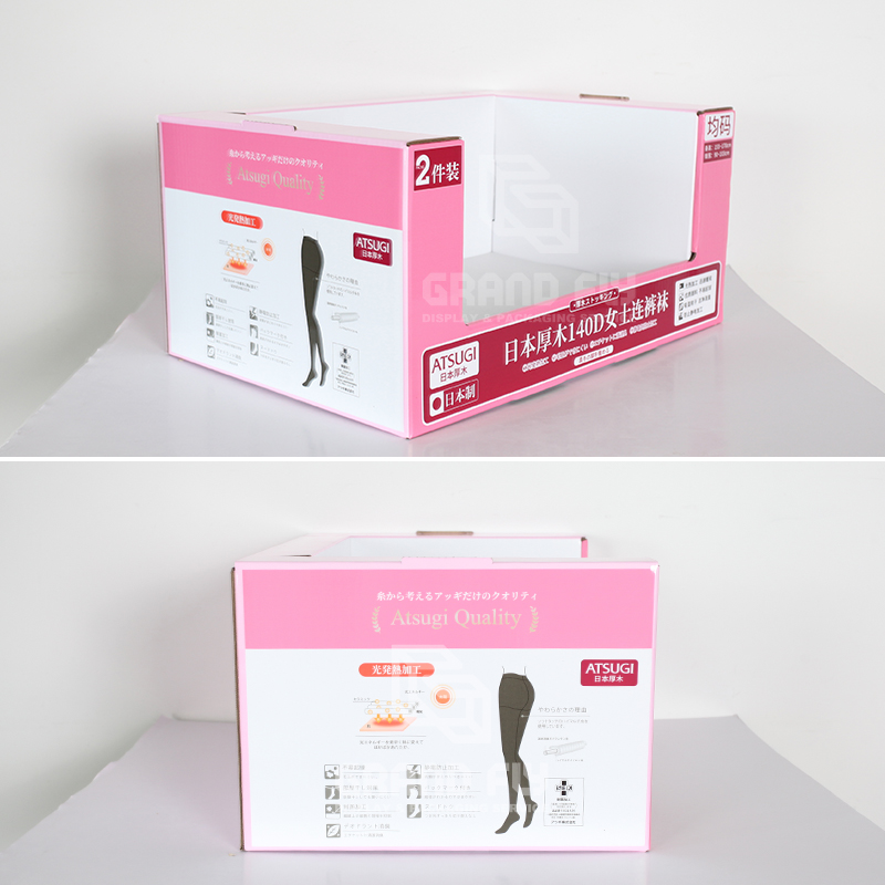 COSTCO PDQ Trays Cardboard Display Box for Yoga Pants-3