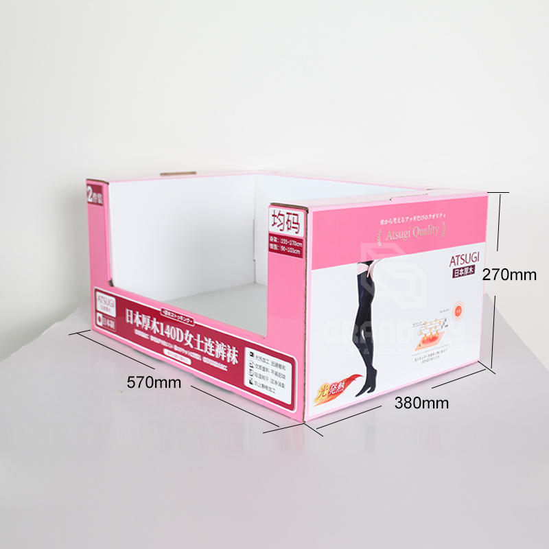 COSTCO PDQ Trays Cardboard Display Box for Yoga Pants-4