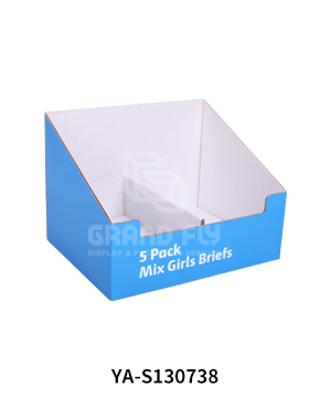 Wal-Mart Cardboard PDQ Tray with Divider for Sock