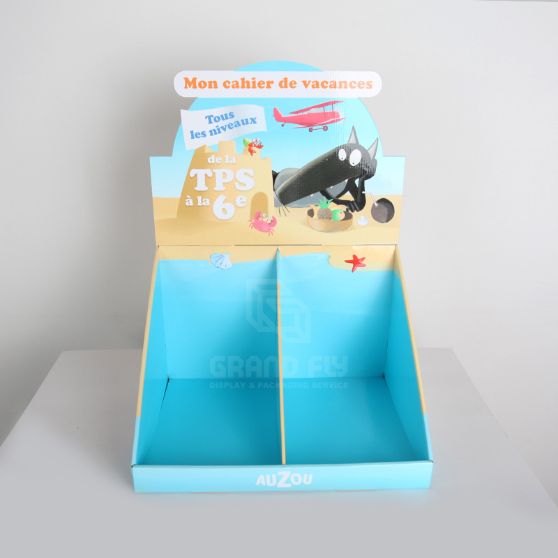 Cardboard Counter Display with Dividers for Book-1