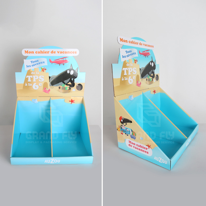 Cardboard Counter Display with Dividers for Book-3