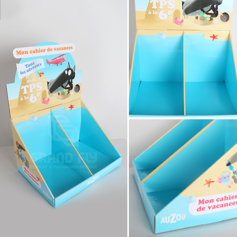 Cardboard Counter Display with Dividers for Book-4