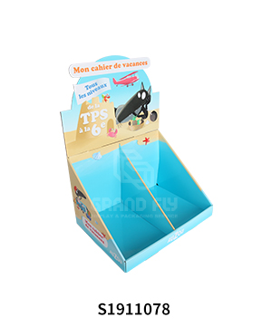 Cardboard Counter Display with Dividers for Book