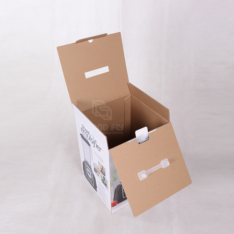 Custom Shipping Cardboard Handle Boxes Packaging for Juicer-3
