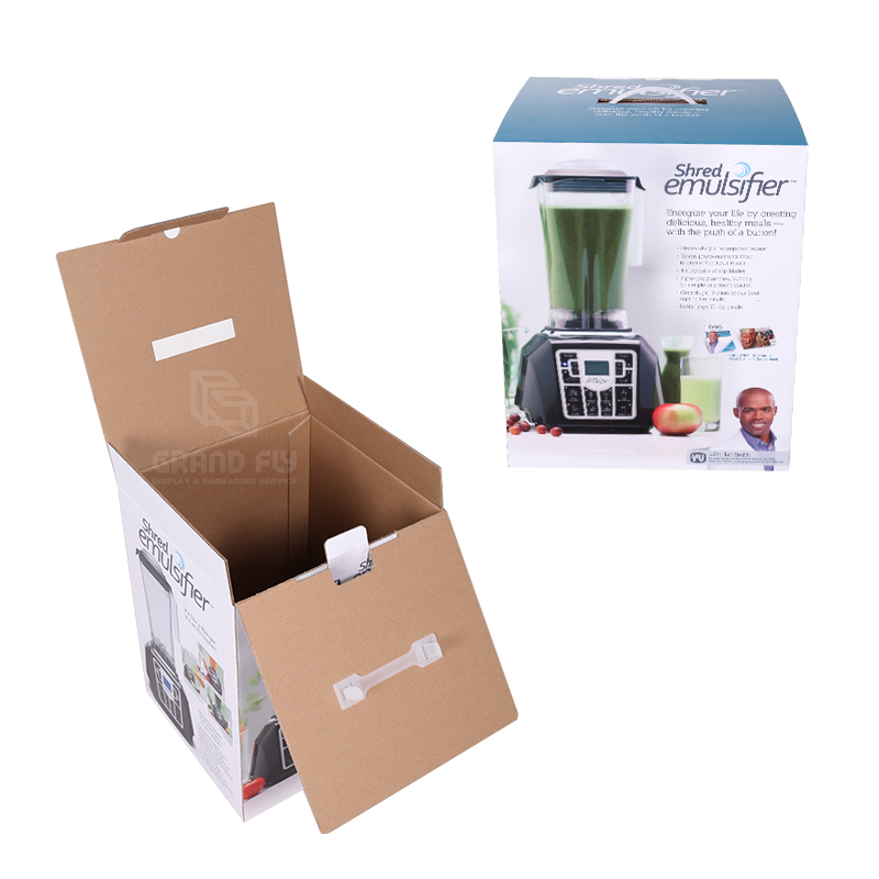 Custom Shipping Cardboard Handle Boxes Packaging for Juicer-4