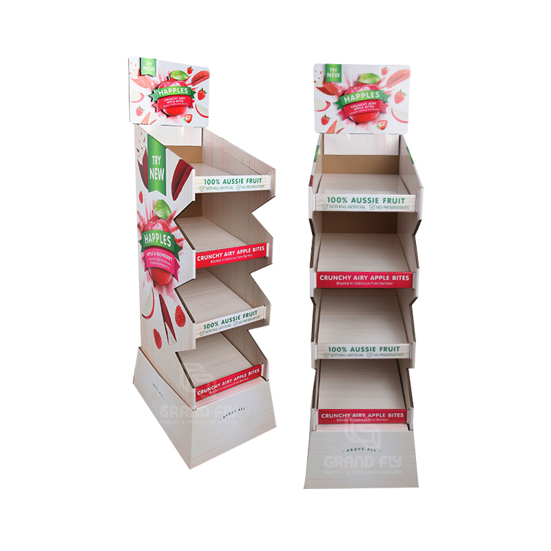 Custom Printed Free Standing Candy Cardboard Display Stands-2