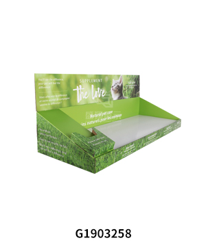 Corrugated PDQ Counter Display Tray for Pet Care Products