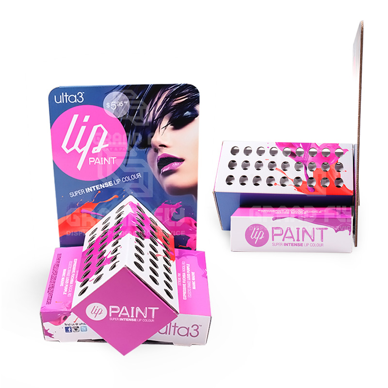 Custom Creative Lipstick Cardboard Paper Counter Display-2