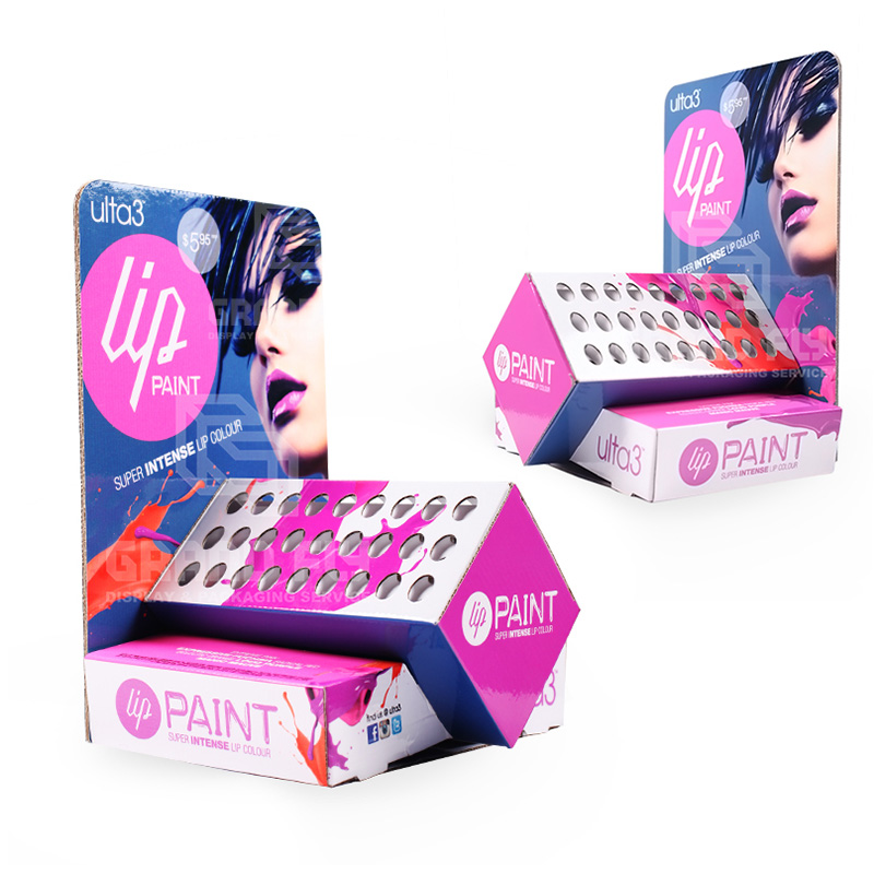 Custom Creative Lipstick Cardboard Paper Counter Display-3