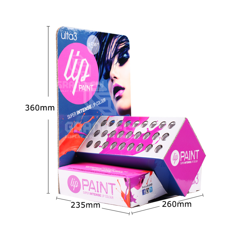 Custom Creative Lipstick Cardboard Paper Counter Display-4