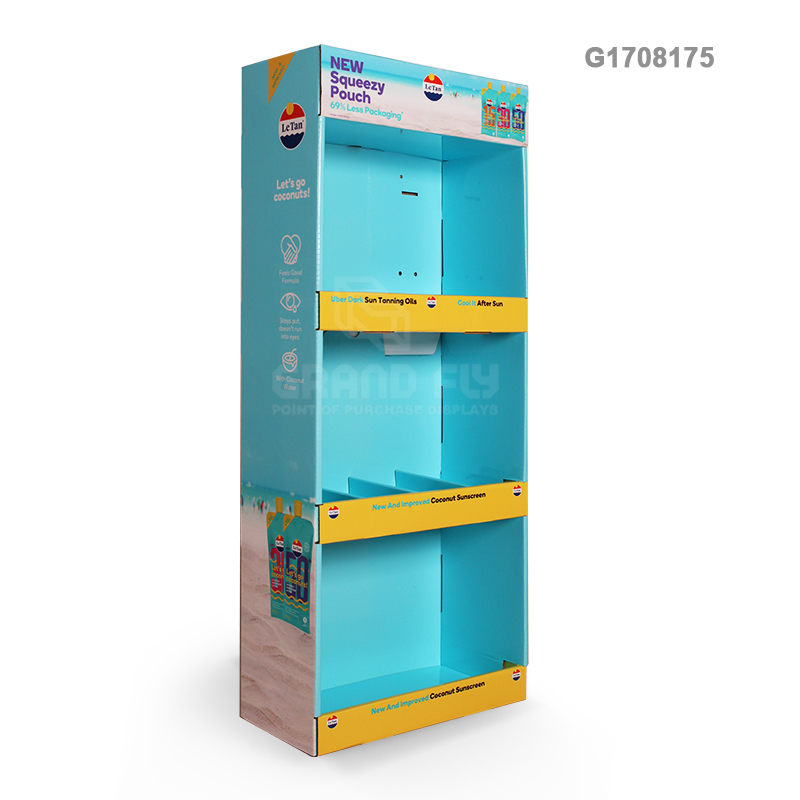 Custom Retail Cardboard Sidekick & Powerwing Displays Grand Fly