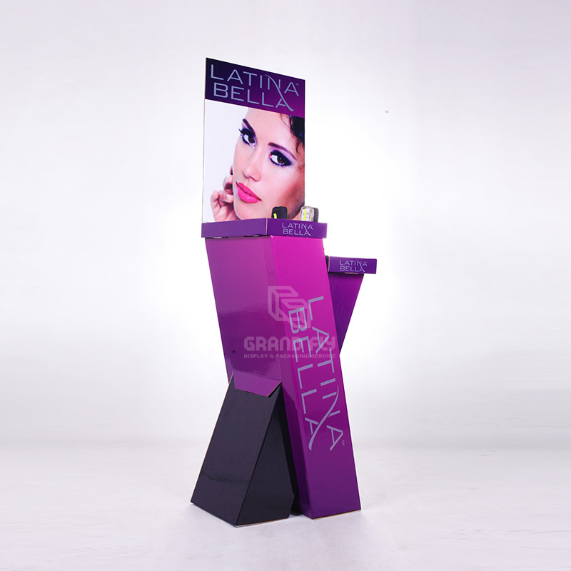 Eye Shadow Cosmetic Cardboard Display Stand-1