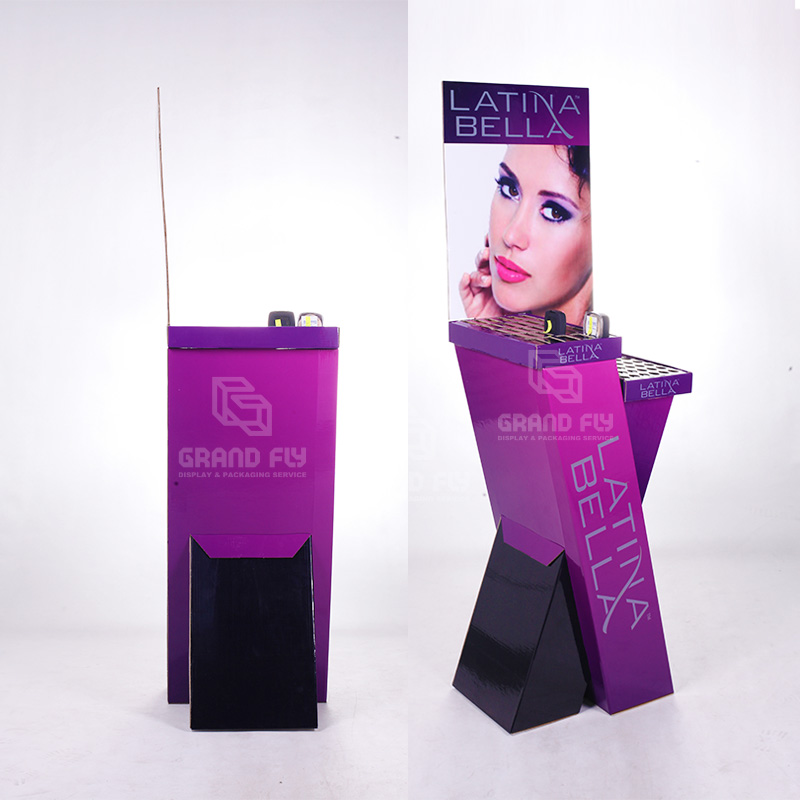 Eye Shadow Cosmetic Cardboard Display Stand-3
