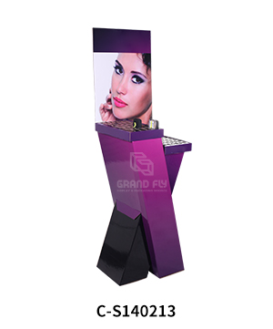 Eye Shadow Cosmetic Cardboard Display Stand
