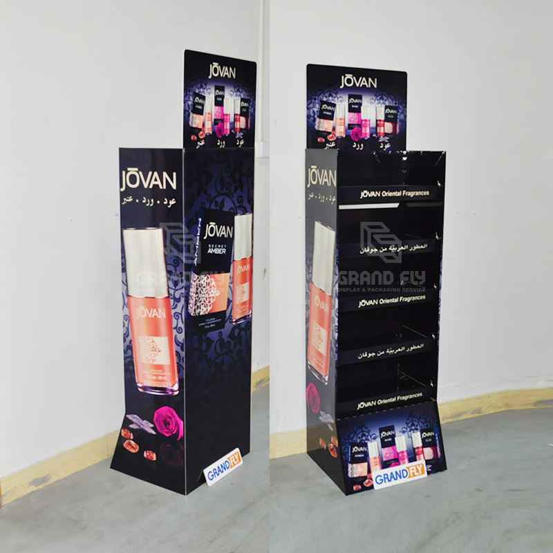 Moisturizer Mosmetic Makeup Cardboard Floor Display Rack-2