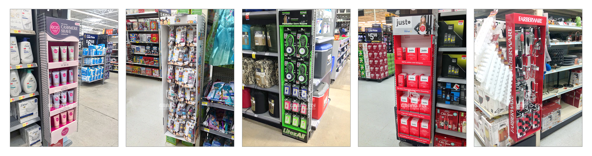 Custom Cardboard Sidekick Display, Powerwing Display, Endcap Display