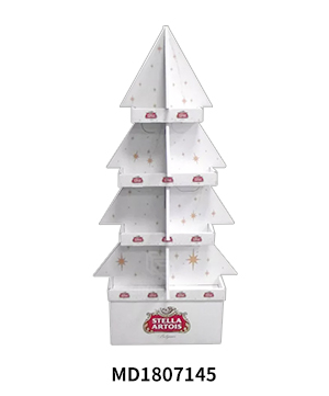 Cardboard Floor Display in Christmas Tree Shape for Sweets