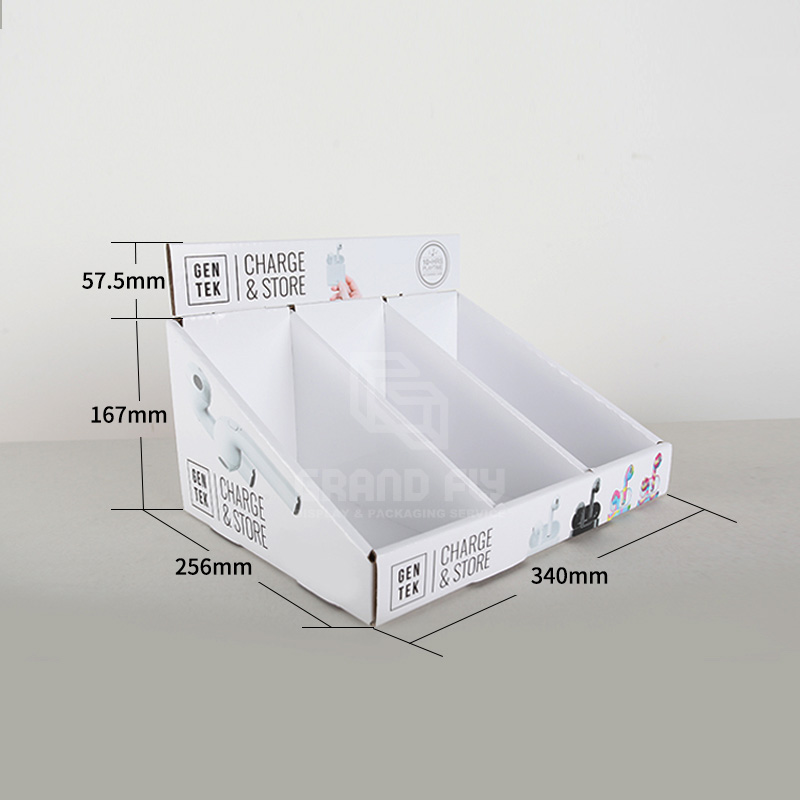 Custom Earphone Cardboard Counter Display with Dividers-4