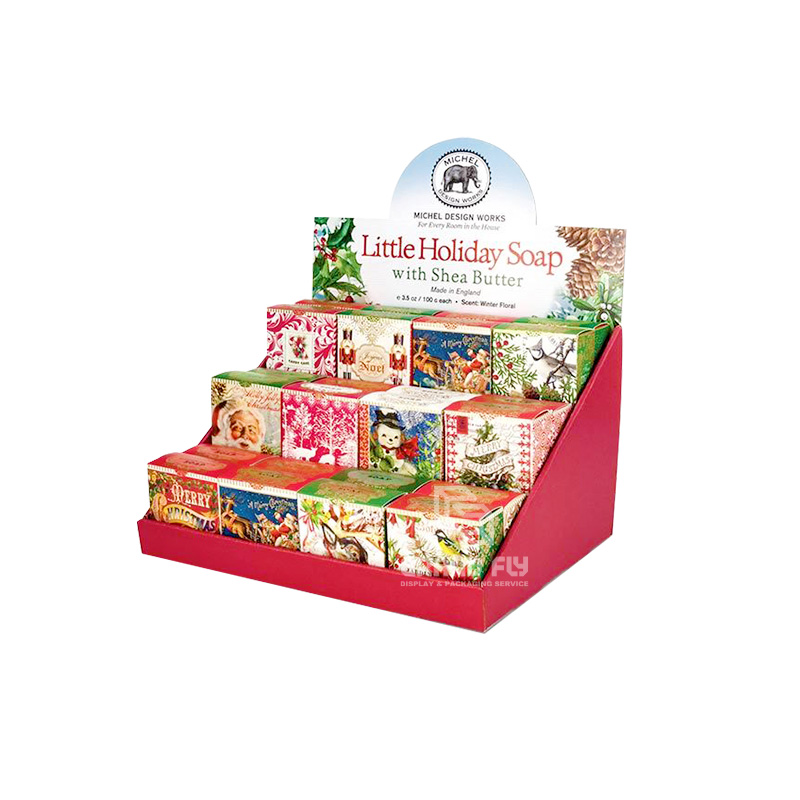 Custom Retail Counter Top Tier Displays for Holiday Soap-1