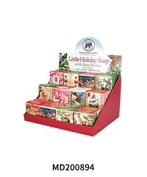 Custom Retail Counter Top Tier Displays for Holiday Soap