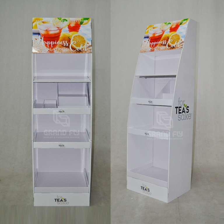 Cardboard Sample Rack Custom Cardboard Display Rack with Arc-Shaped Side Plate – Eco-Friendly ...
