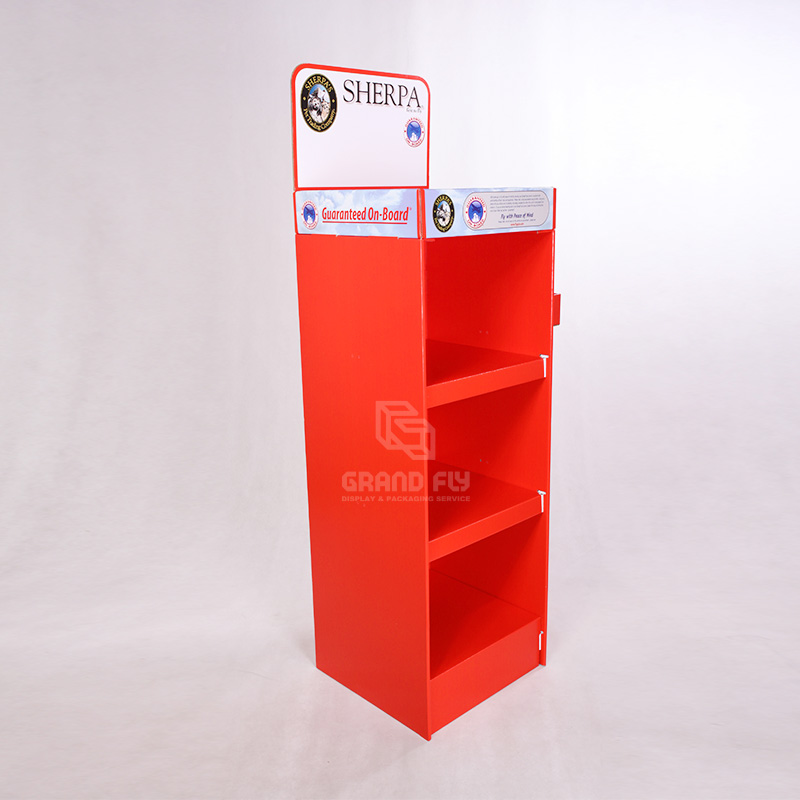 Custom Cardboard Free Standing Display Unit for Pet Products-1