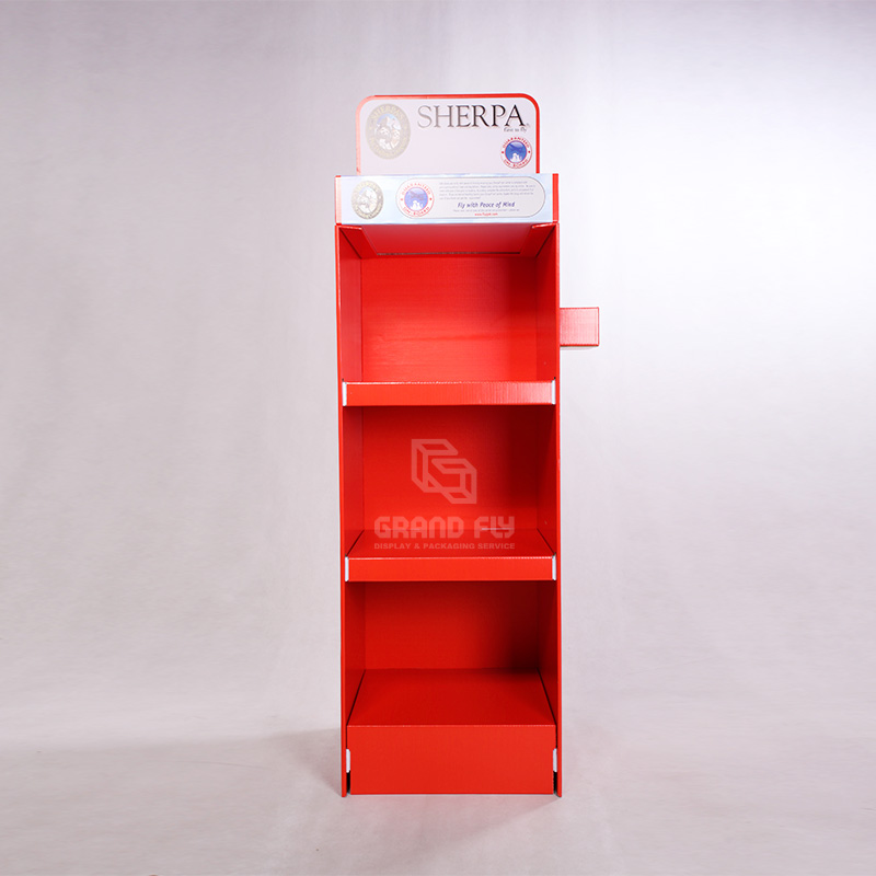 Custom Cardboard Free Standing Display Unit for Pet Products-2
