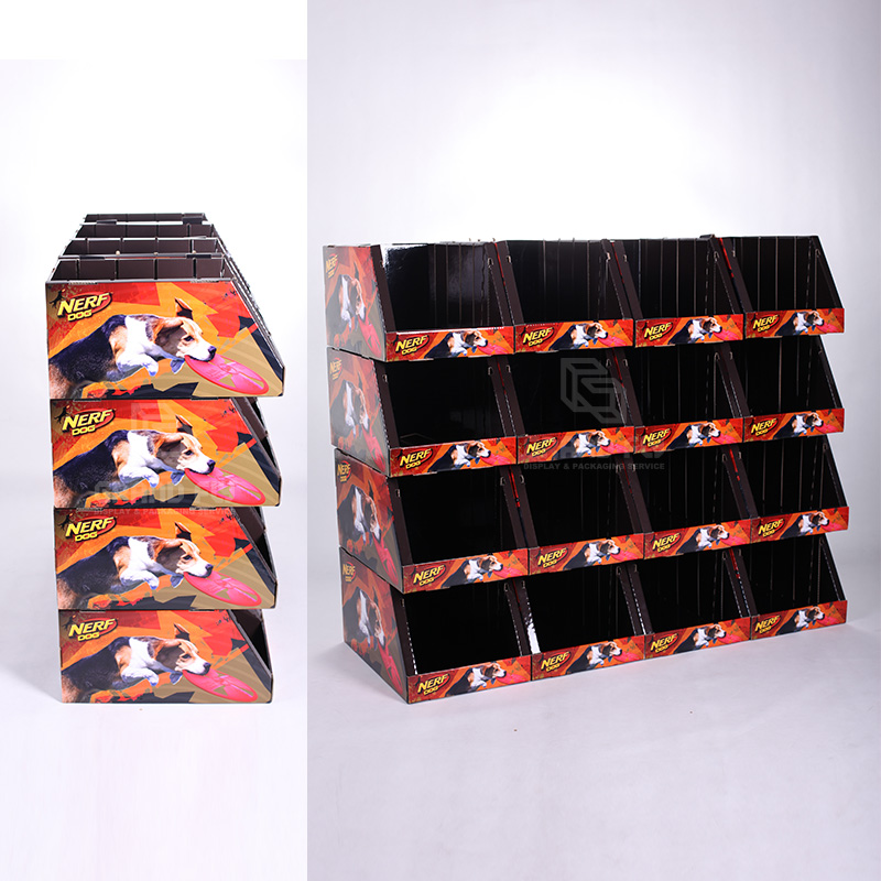 Custom Modular Stackable PDQ Pallet Display for Pet Toys-3