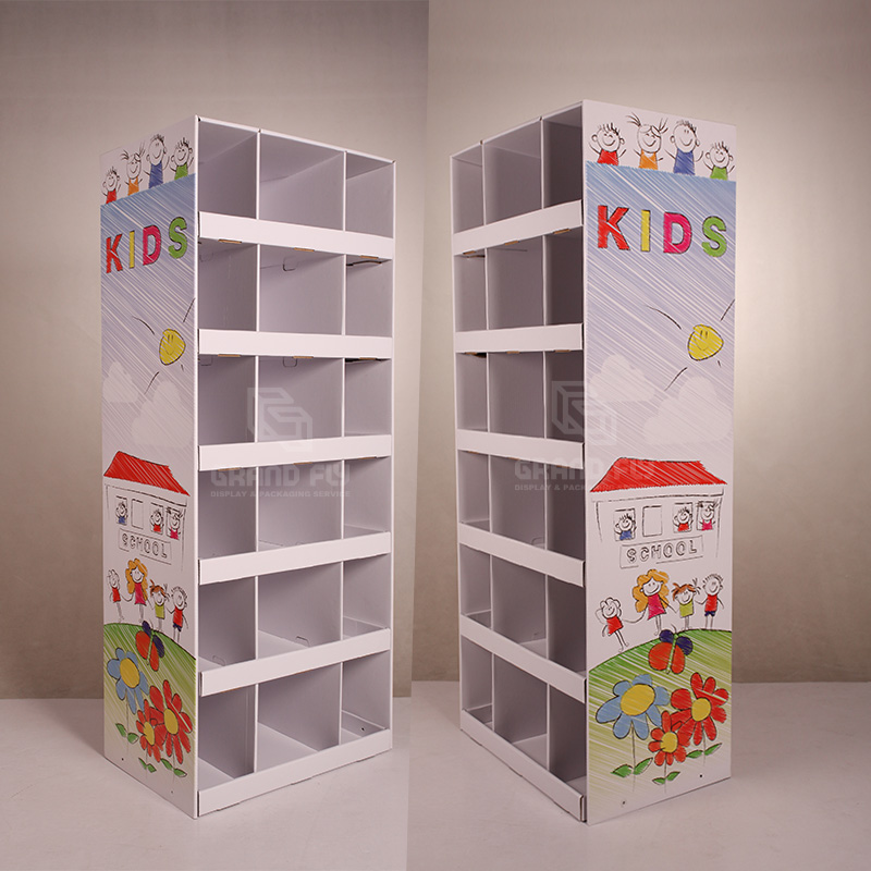 Cardboard Floor Display with Compartment for Plush Toy-2