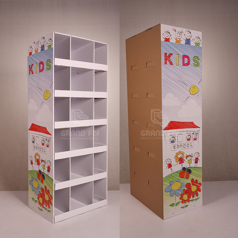 Cardboard Floor Display with Compartment for Plush Toy-3