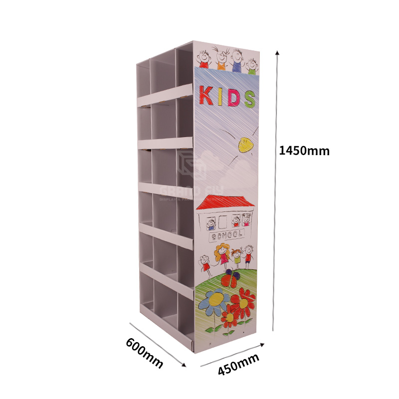 Cardboard Floor Display with Compartment for Plush Toy-4